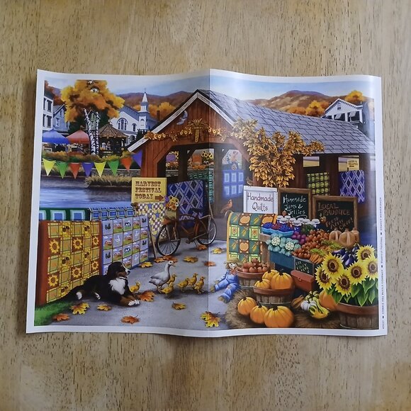 Cobble Hill Harvest Festival Jigsaw Puzzle, 500 Pieces - Picture 4 of 4
